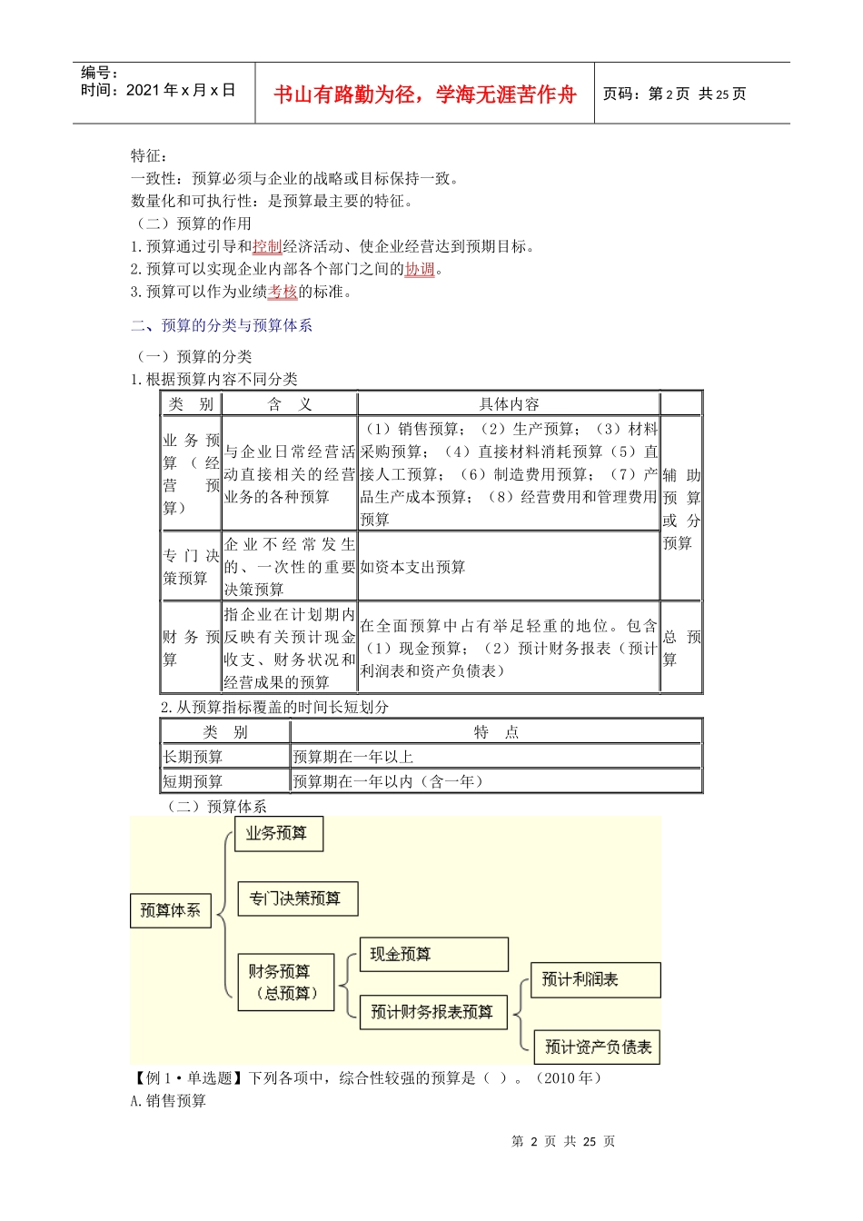 中级财务管理知识及预算管理知识分析讲义_第2页