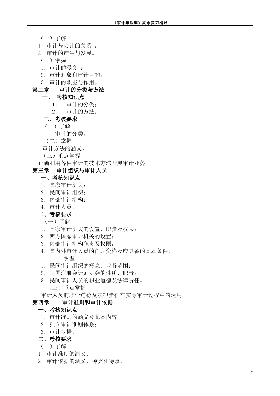 《审计学原理》课程考核说明_第3页