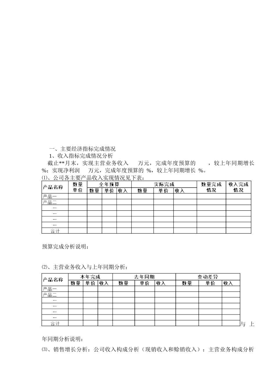 子公司财务分析模板_第3页