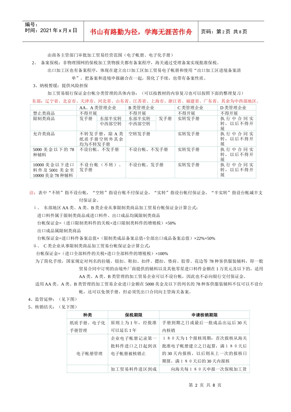 (行业资料)第三章海关监管货物报关程序_第2页