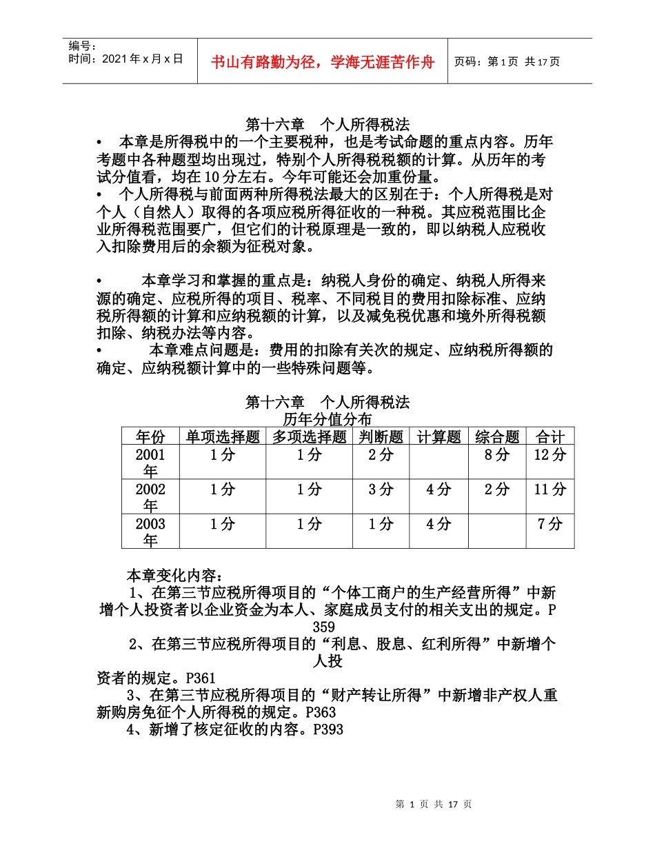 第十六章个人所得税法_第1页