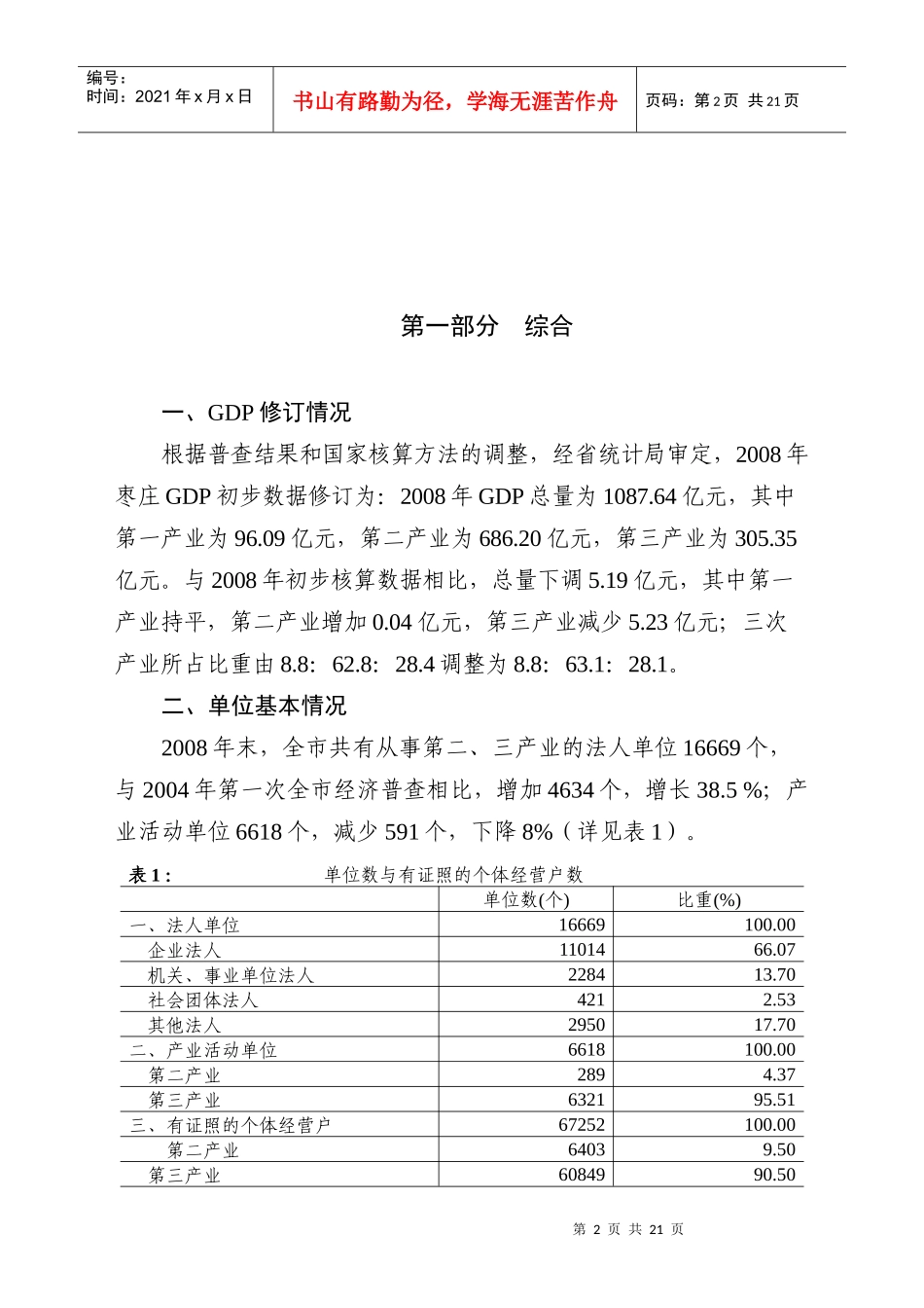 某市第二次经济普查主要数据公报_第2页