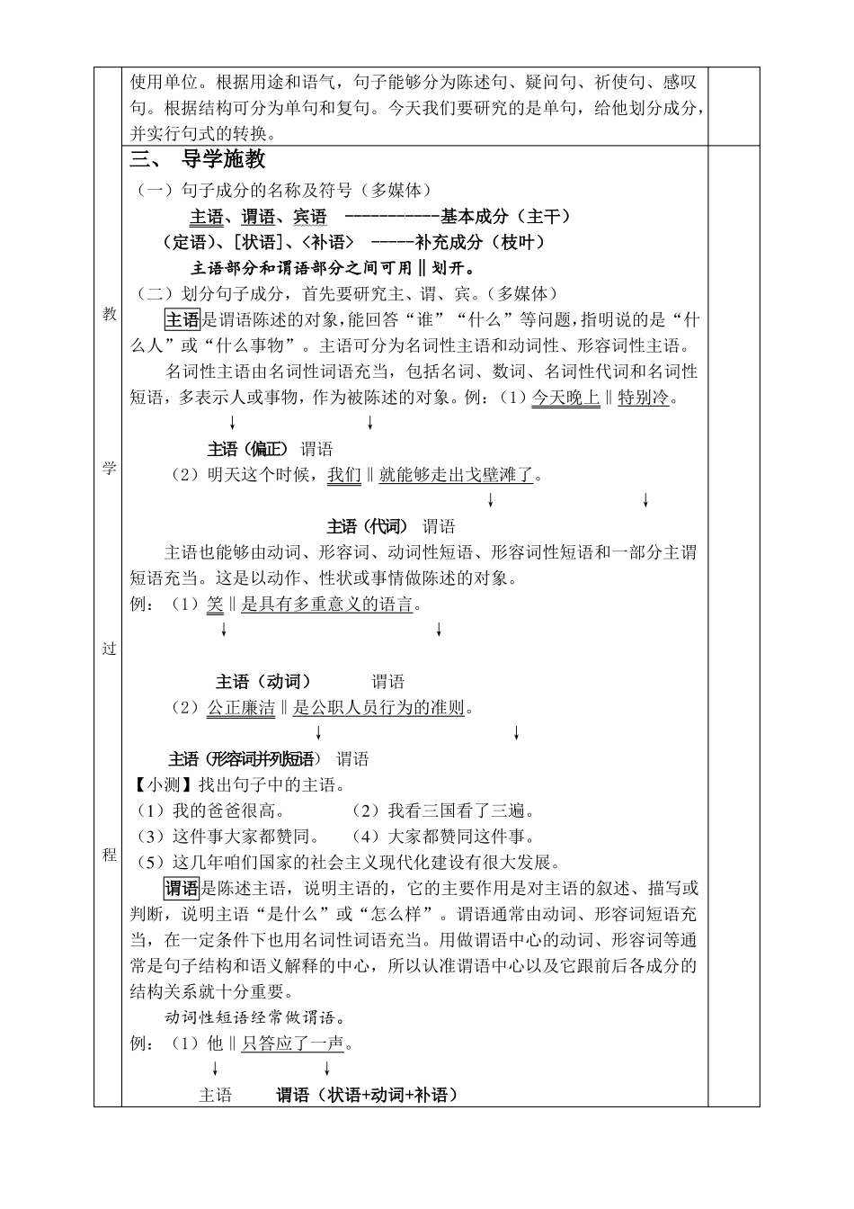 中考专项复习----句子成分_第2页