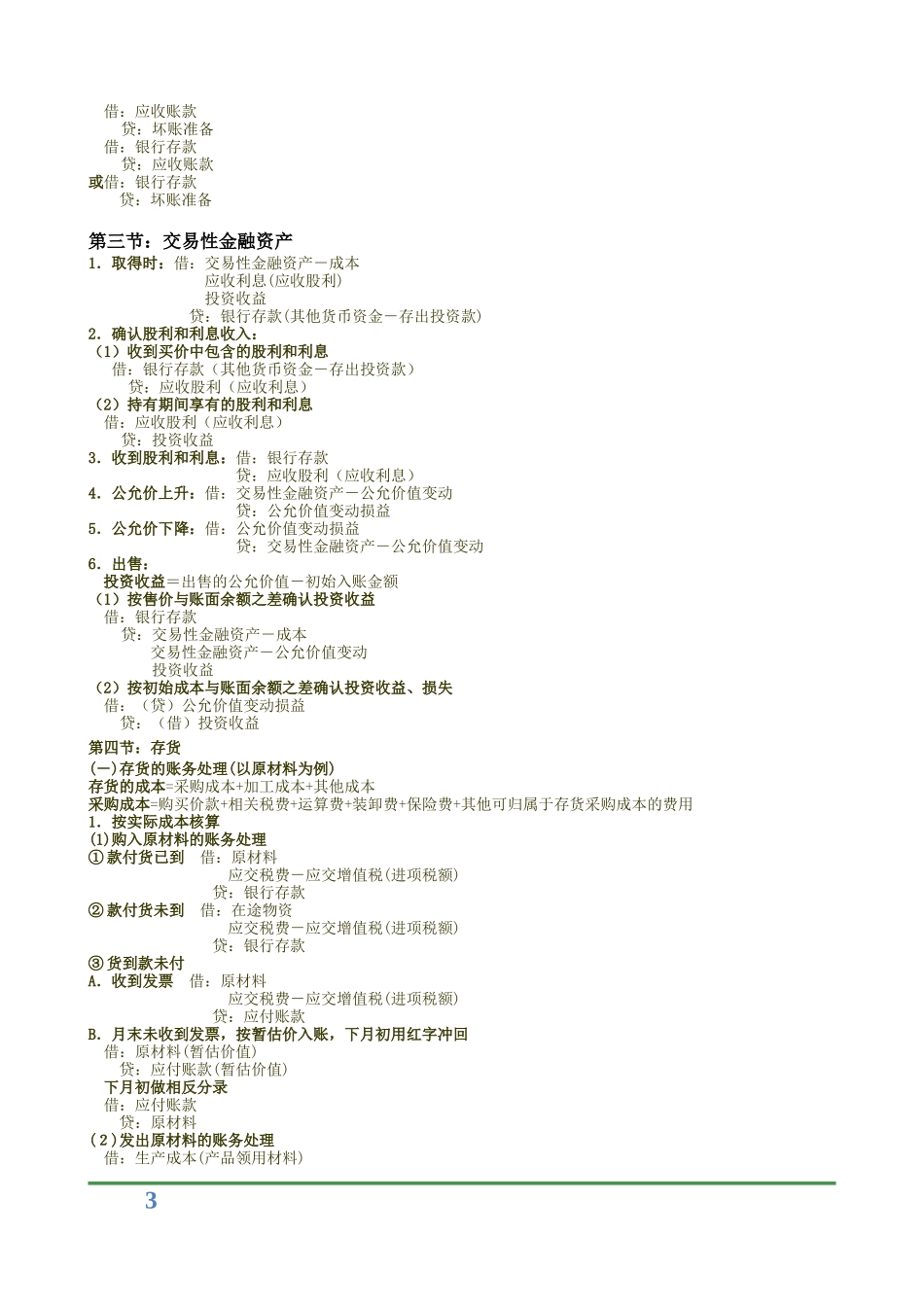 初级会计实务会计分录最全_第3页