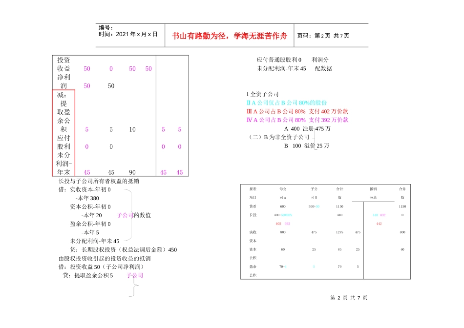 合并财务报表的核心处理_第2页