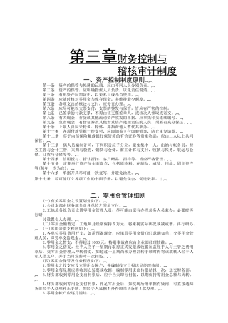 财务控制与稽核审计制度2