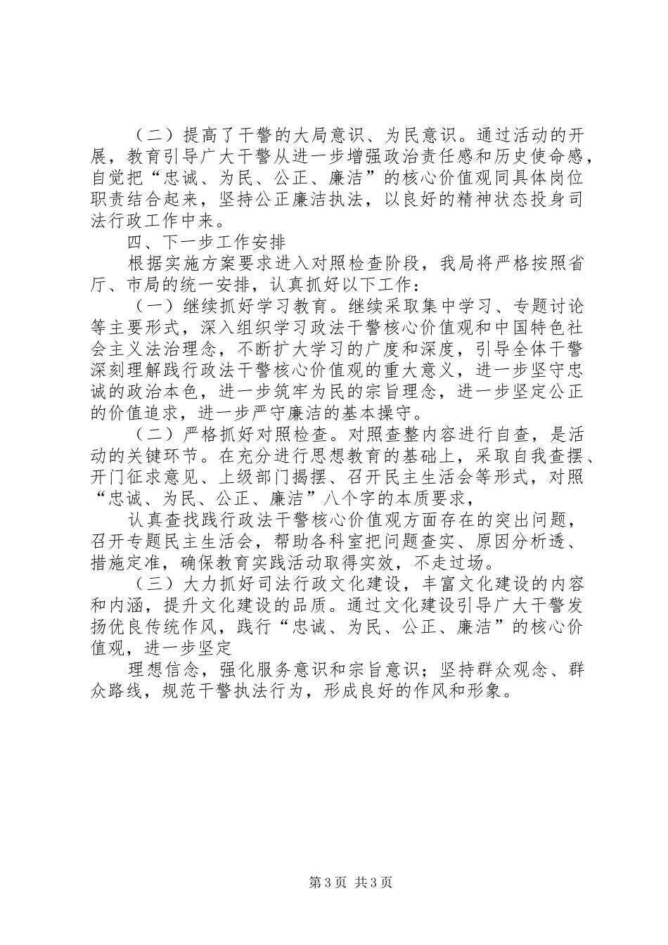 核心价值观教育实践活动情况汇报_第3页