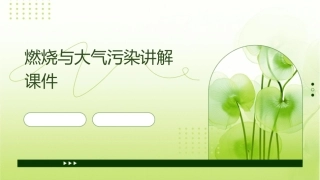 燃烧与大气污染讲解课件