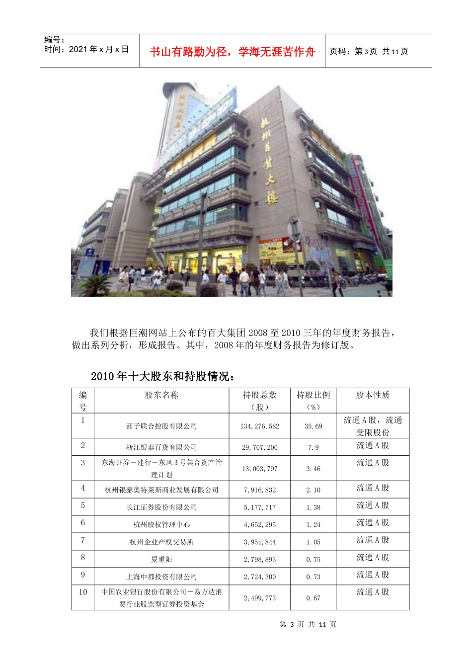 百大集团财务分析_第3页