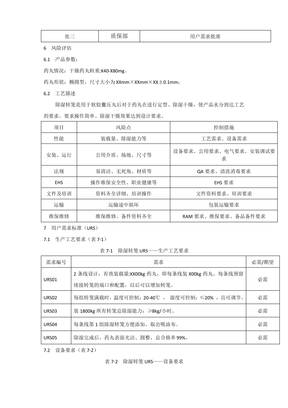 软胶囊干燥除湿转笼用户需求URS_第3页