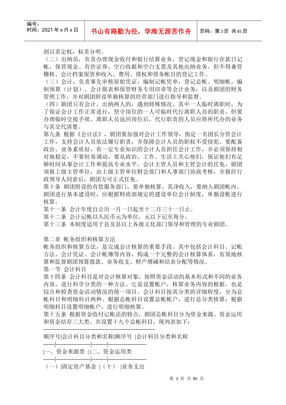 某艺术表演团体会计制度_第3页