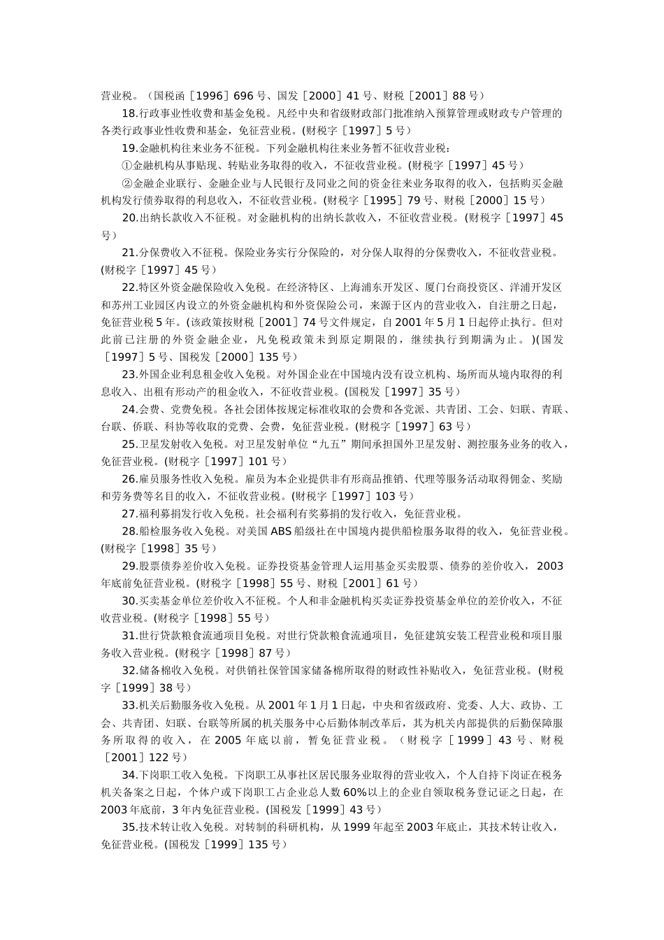 营业税优惠概览(10)_第2页