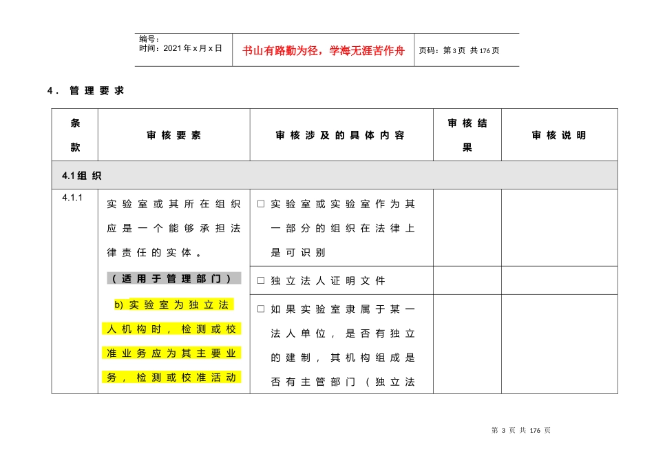 内审表含CL56检查表_第3页