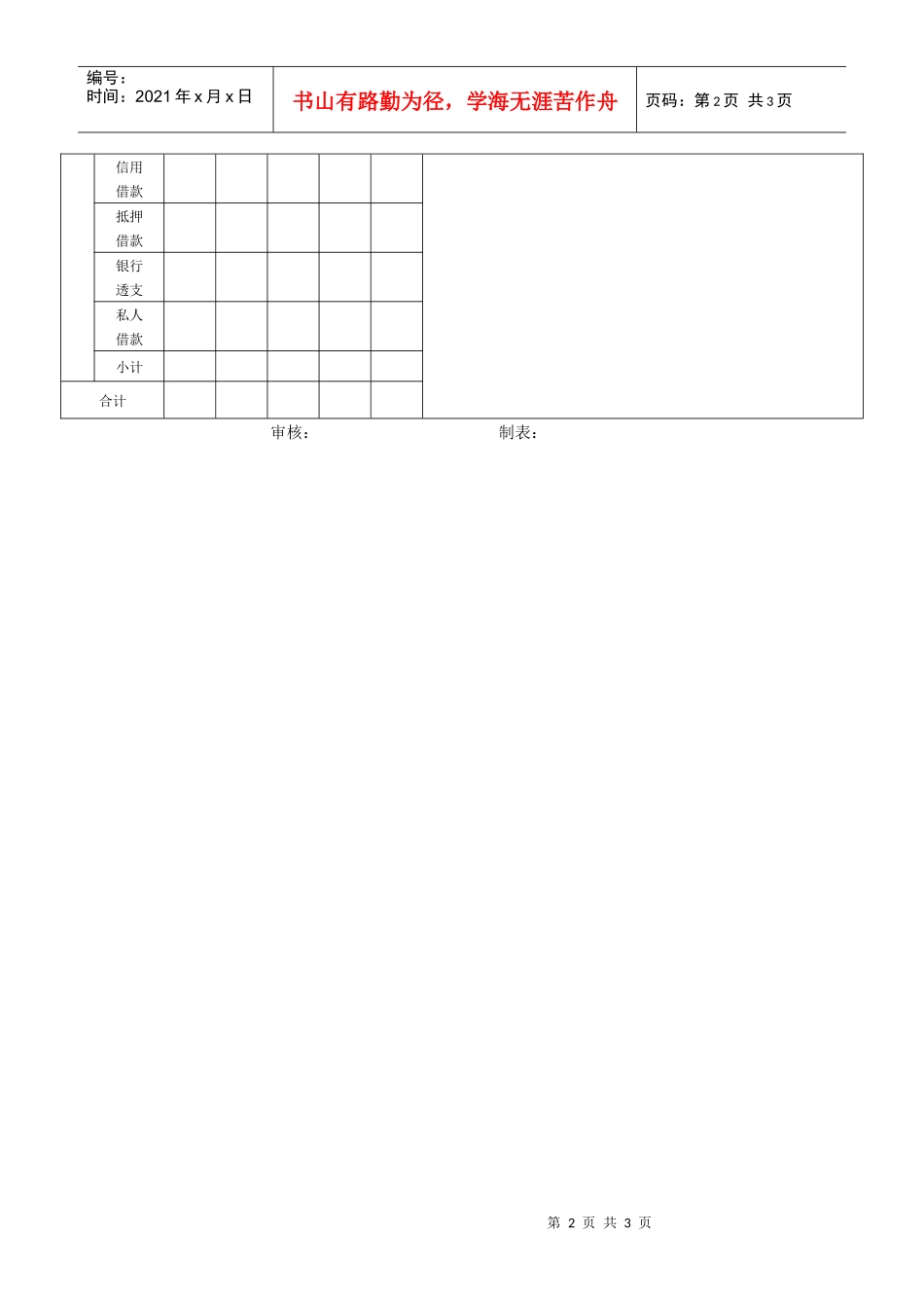 【财务表格】资金来源运用比较表_第2页
