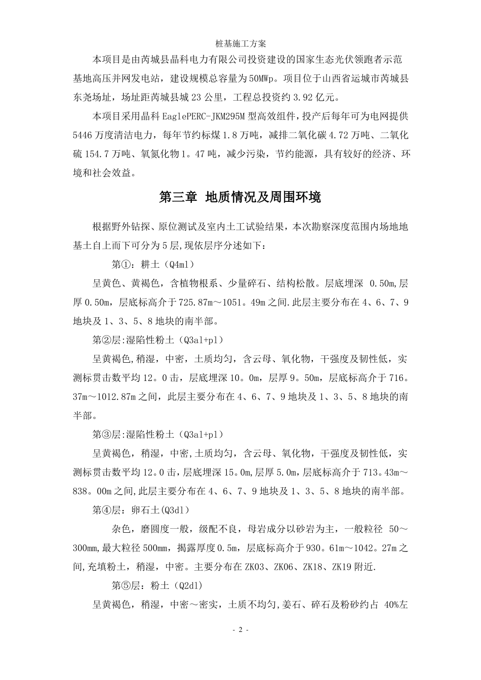 山地光伏桩基施工方案已审核-优_第2页