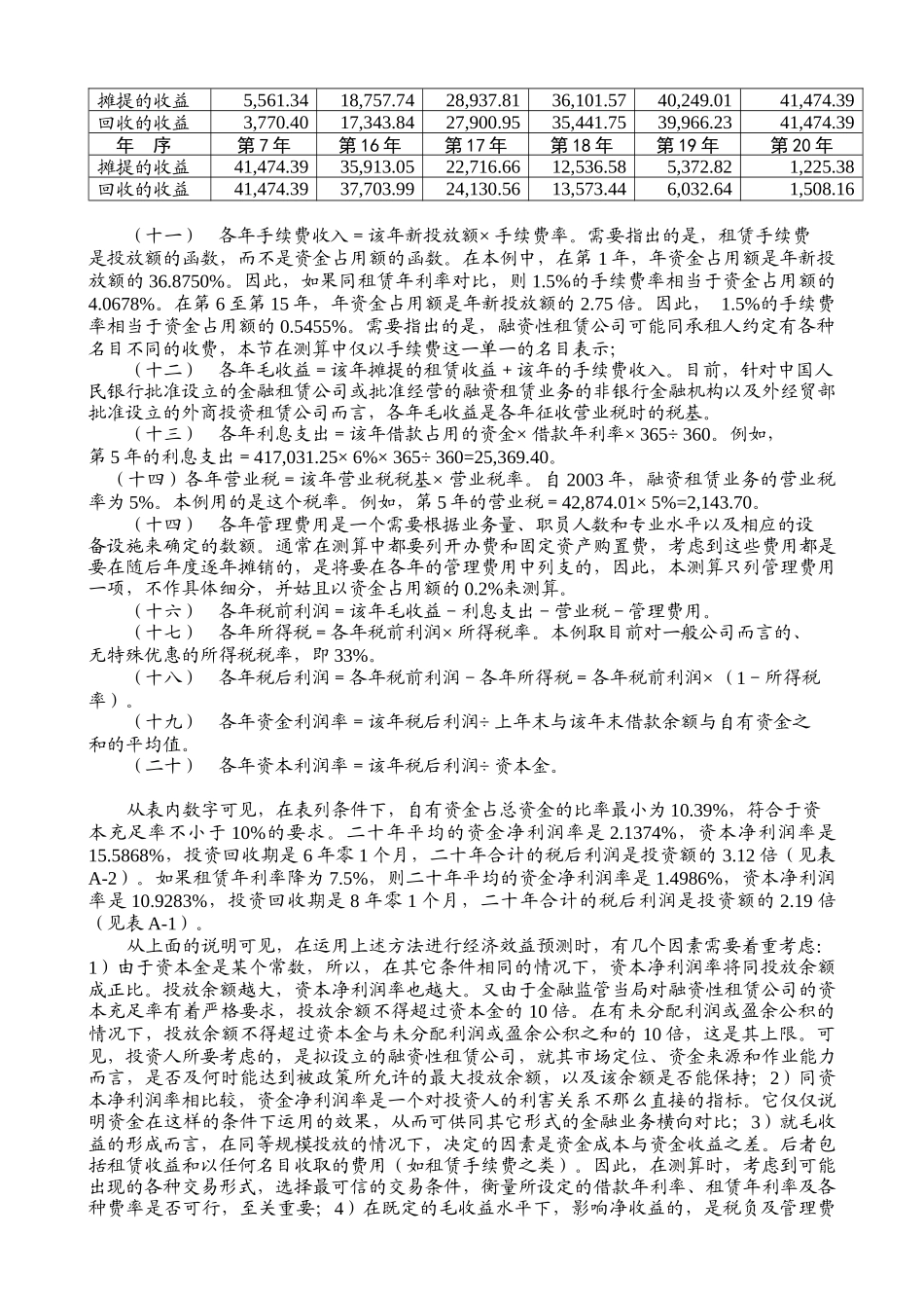 静态计算解说--融资性租赁公司内控指标_第3页
