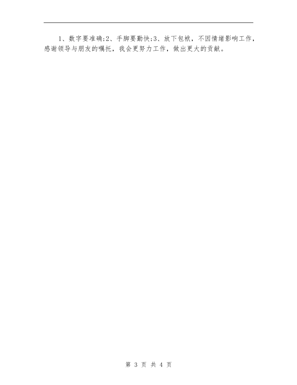 财务记账员月度工作总结报告_第3页