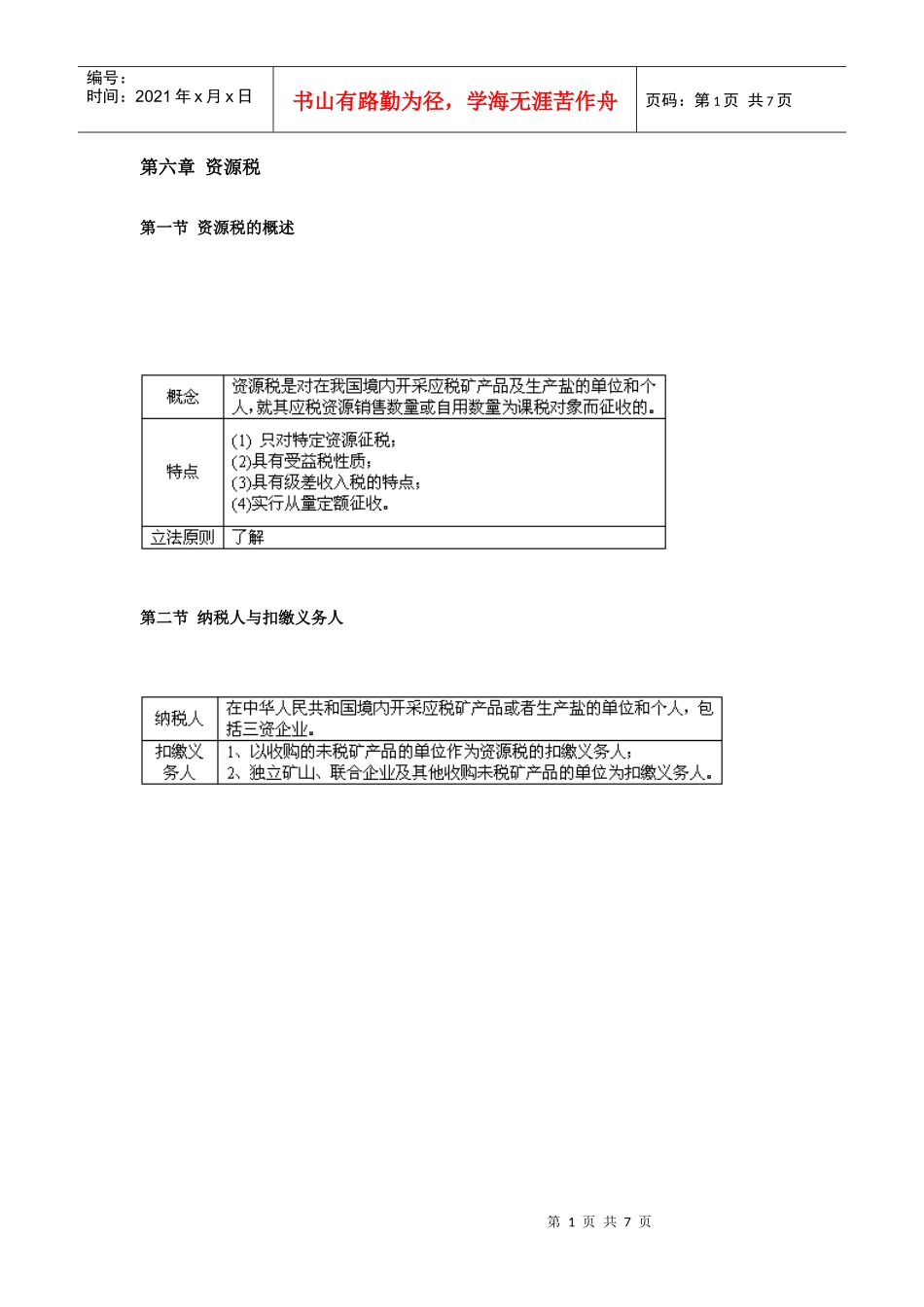 资源税的概述_第1页