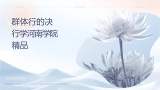 群体行为的决定组织行为学河南财经学院精品课课件