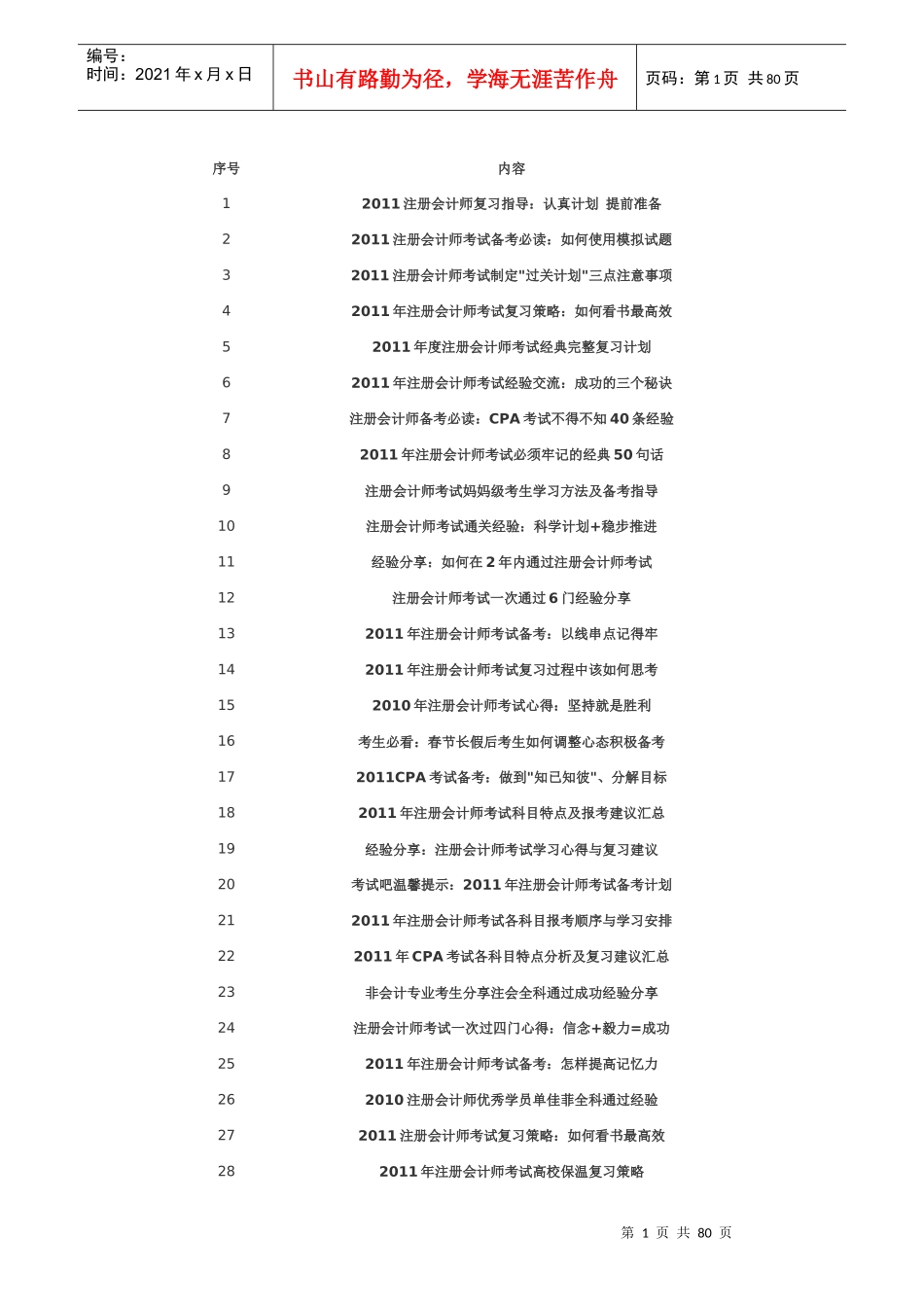 注册会计师考试高分技巧大全_第1页