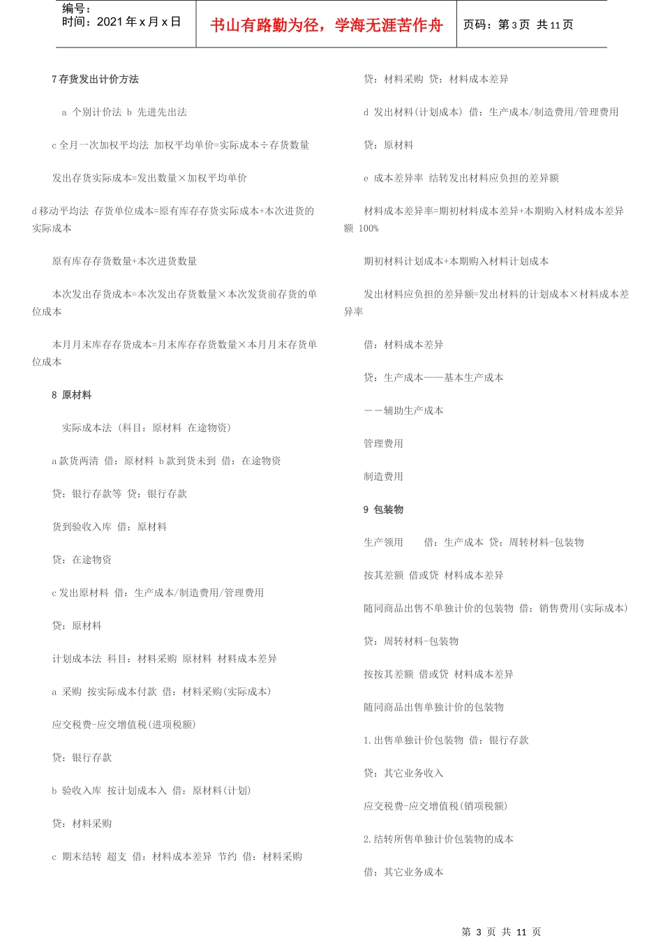 初级会计实务之会计分录总结_第3页