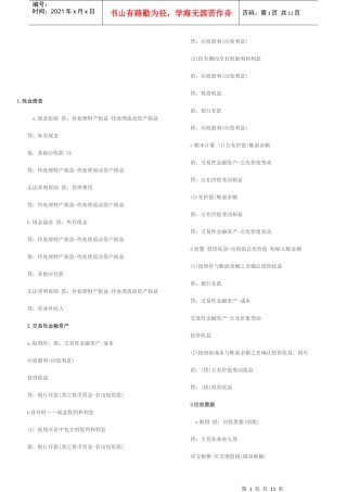 初级会计实务之会计分录总结