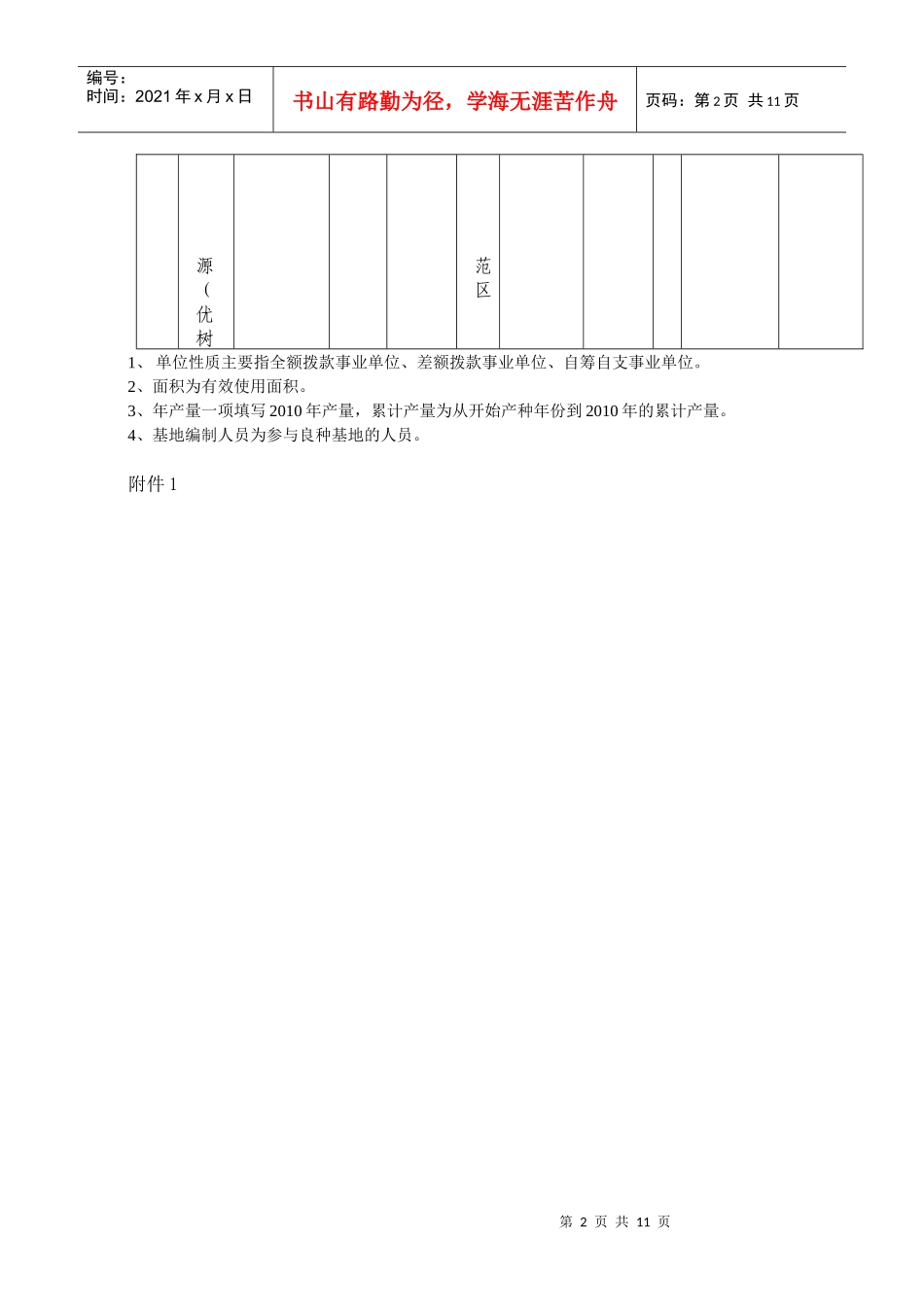 国家重点林木良种基地申报表汇编_第2页