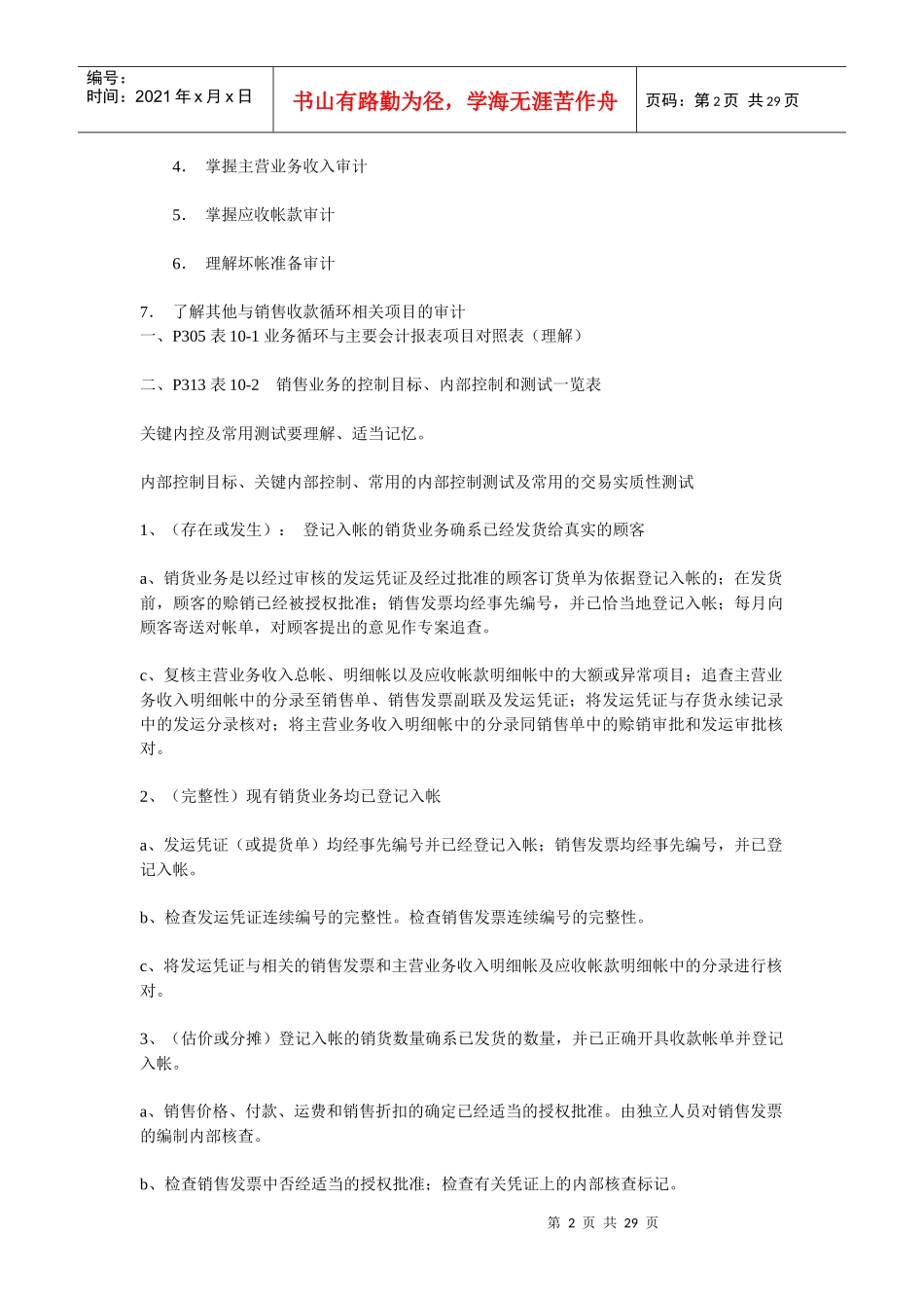 CPA审计实务重点知识_第2页