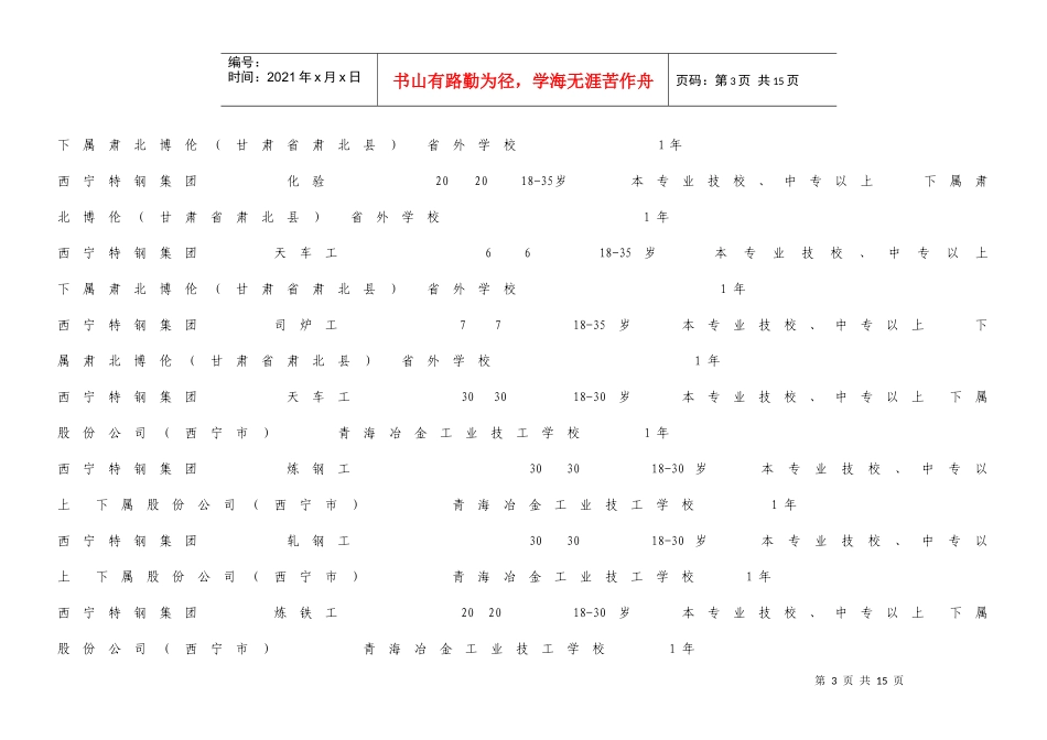 青海省人力资源和社会保障厅青海省国有资产监督管理委员会_第3页