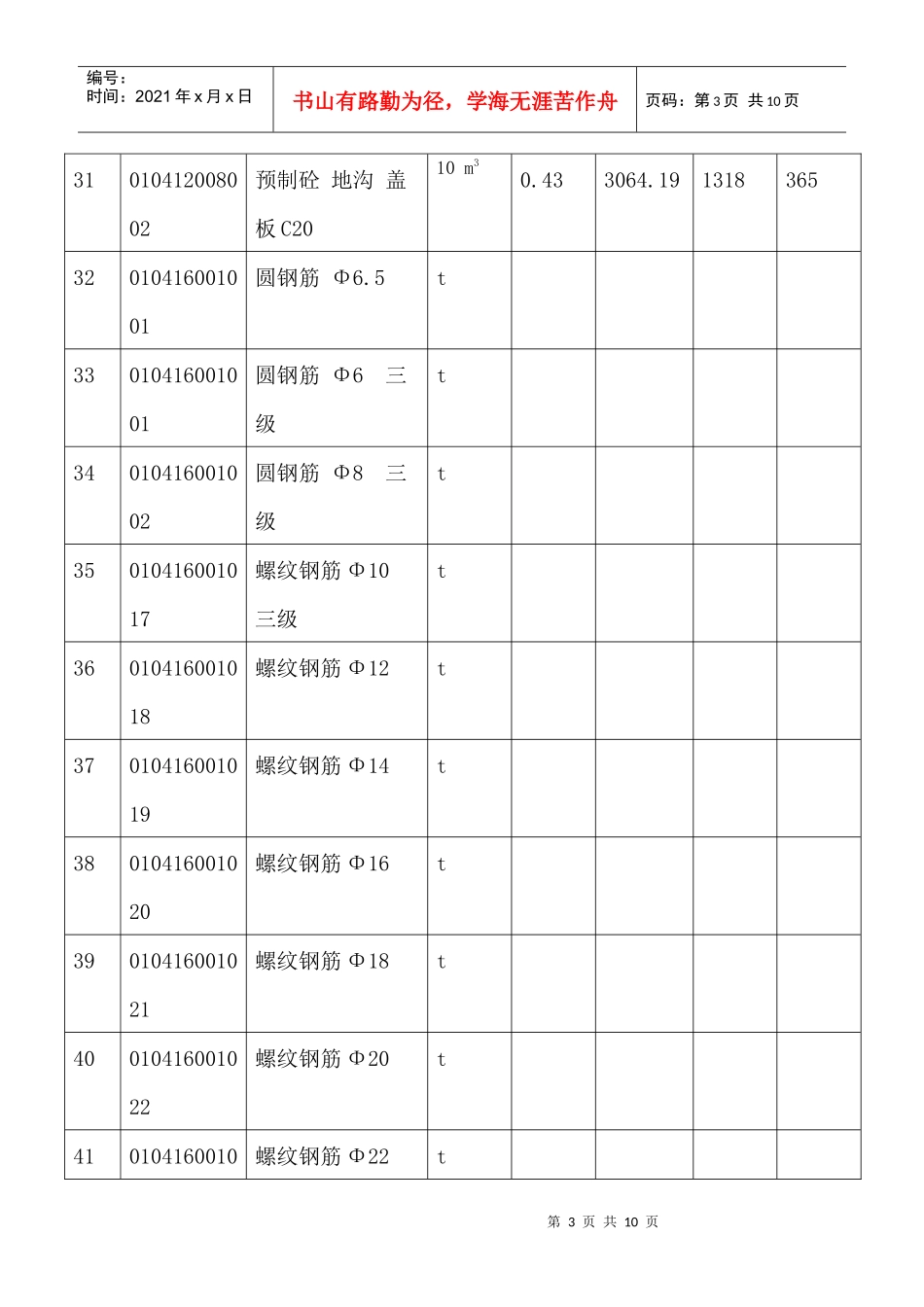 建筑工程预算书_第3页