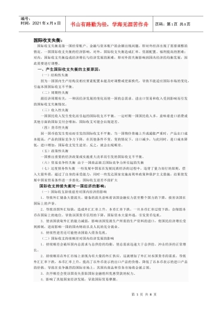 国际收支失衡
