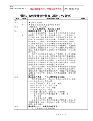 如何看懂会计报表