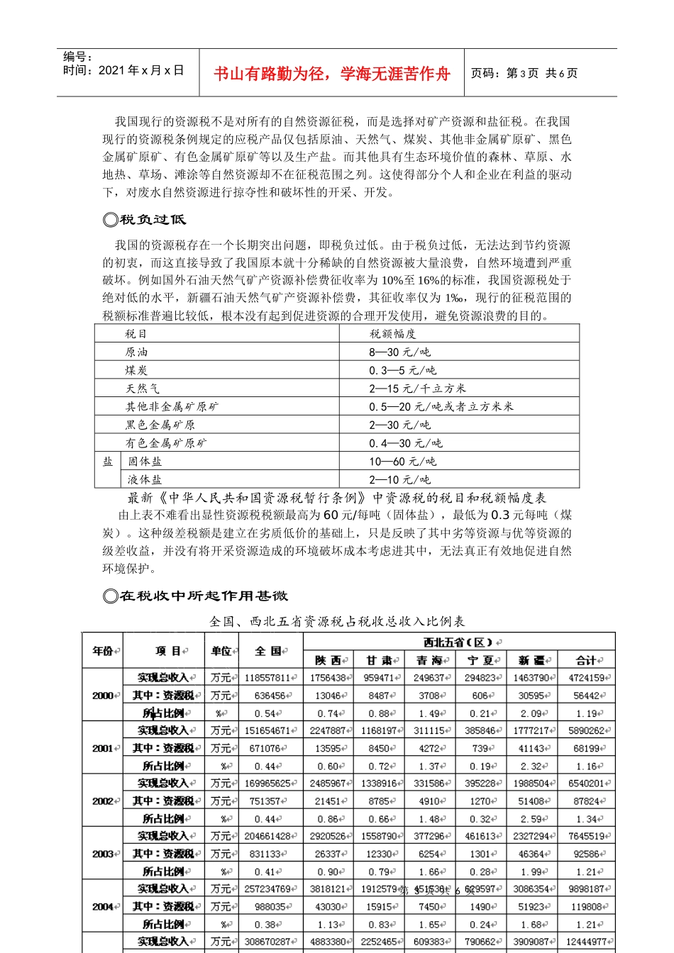 我国资源税改革的推行与完善_第3页
