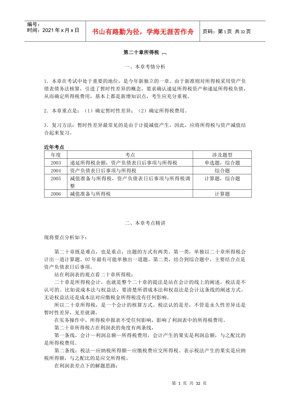 第二十章所得税_第1页
