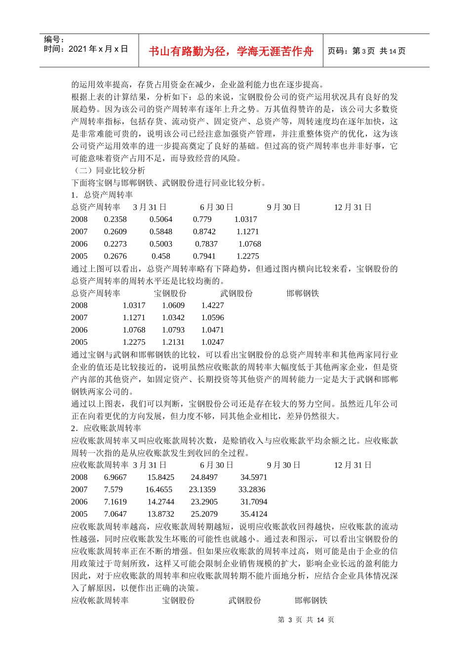 会计本科财务报表分析形考作业答案_第3页