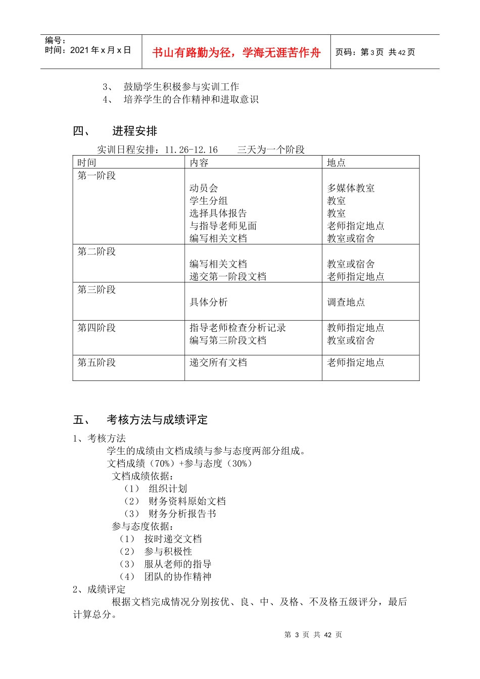 财务分析实训(10会计123456Z)456份_第3页