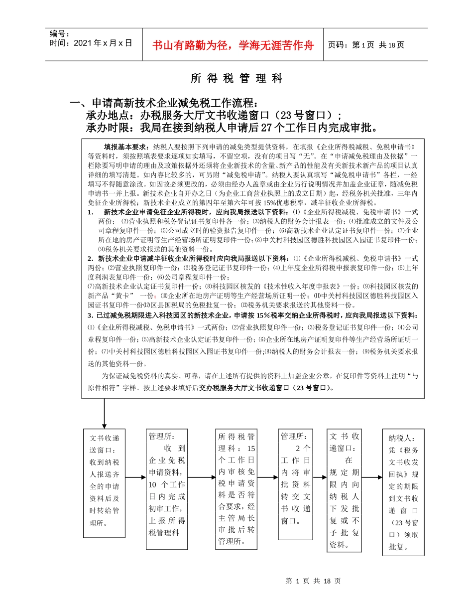 所得税管理科_第1页
