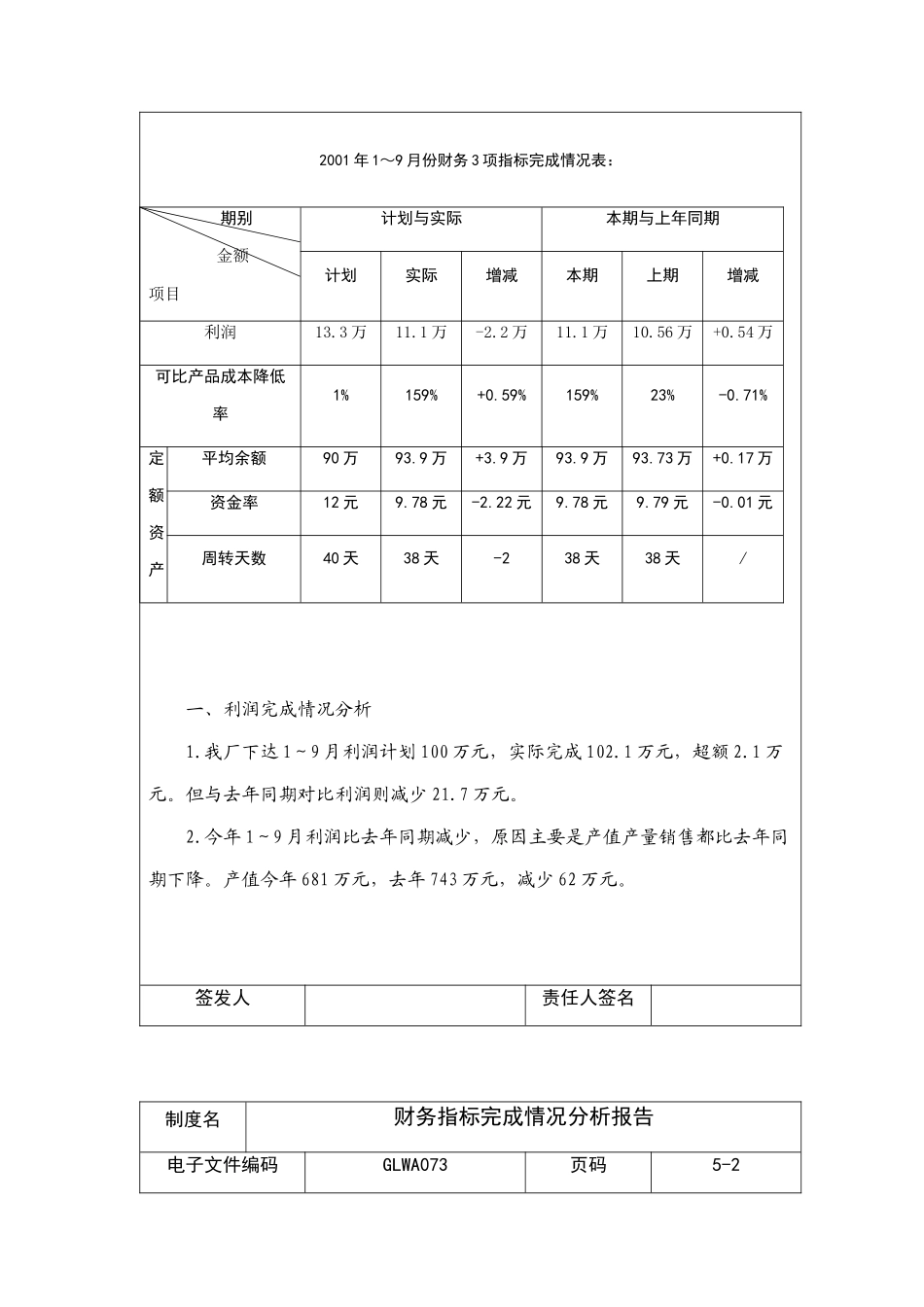 某公司财务指标完成情况分析报告_第2页