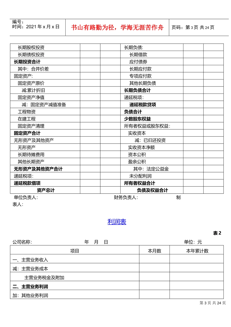 财务报表模板(全套)(DOC31页)_第3页