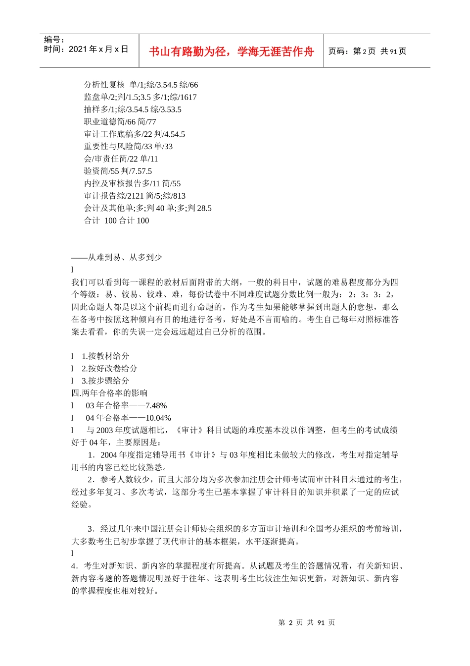 某某年度上国会《审计》最后的冲刺_第2页