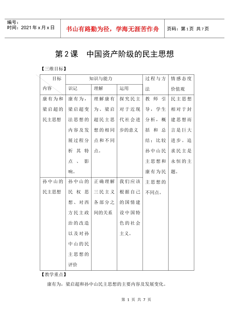 中国资产阶级的民主思想_第1页