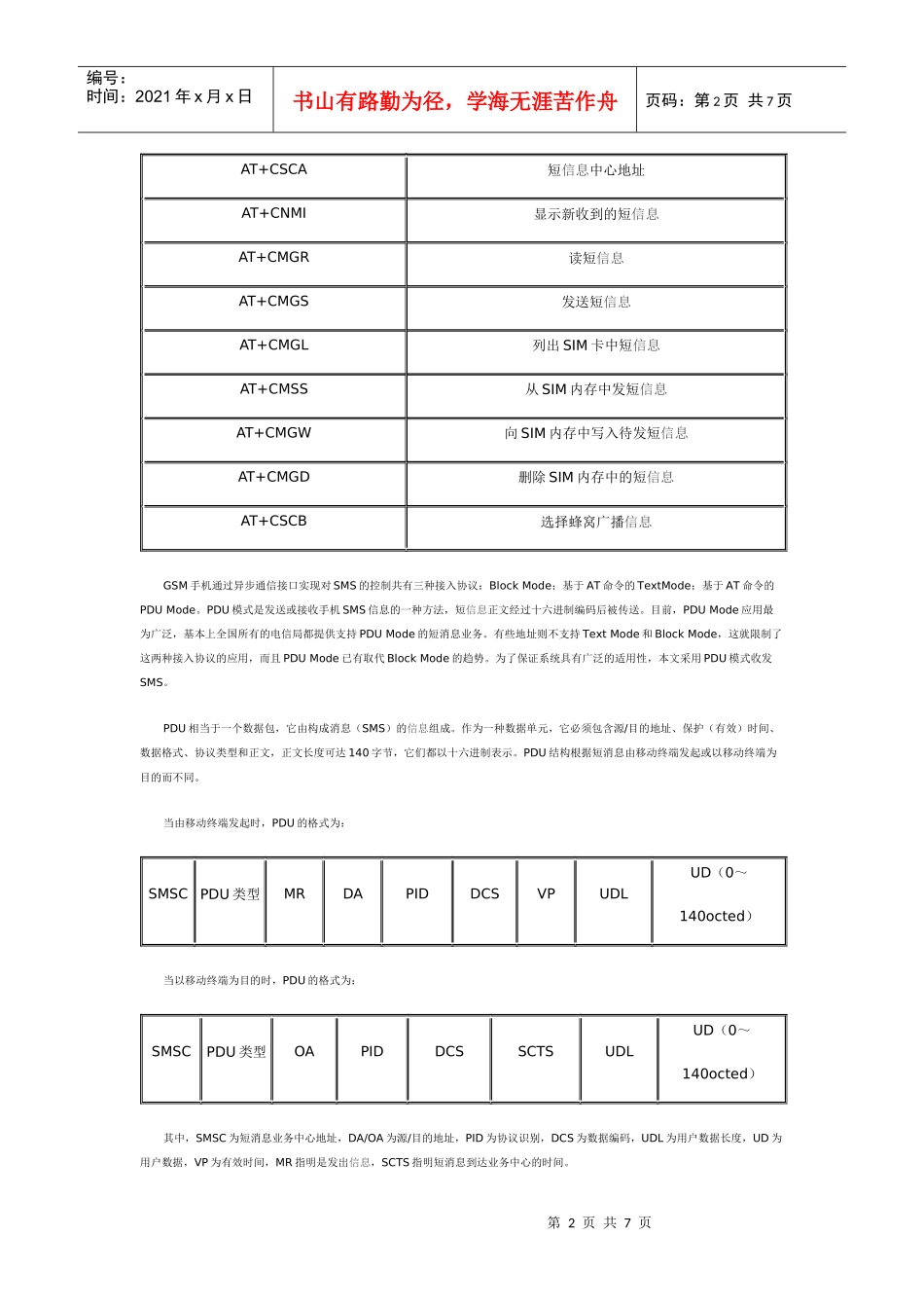 用单片机控制手机收发短信息_第2页