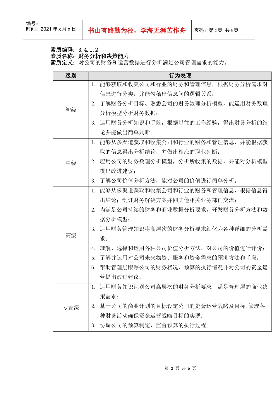 苏州供电公司能力素质（会计核算能力）模型_第2页