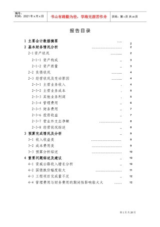 财务分析报告范本(DOC35页)