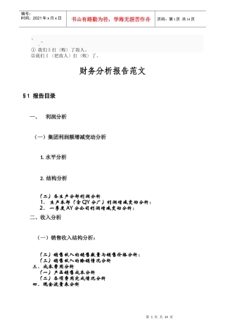 Ch-urrrl财务分析报告范文【免费下载】