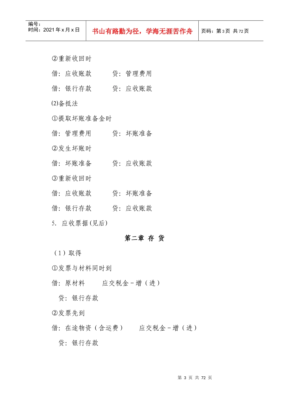 常用会计分录大全_第3页