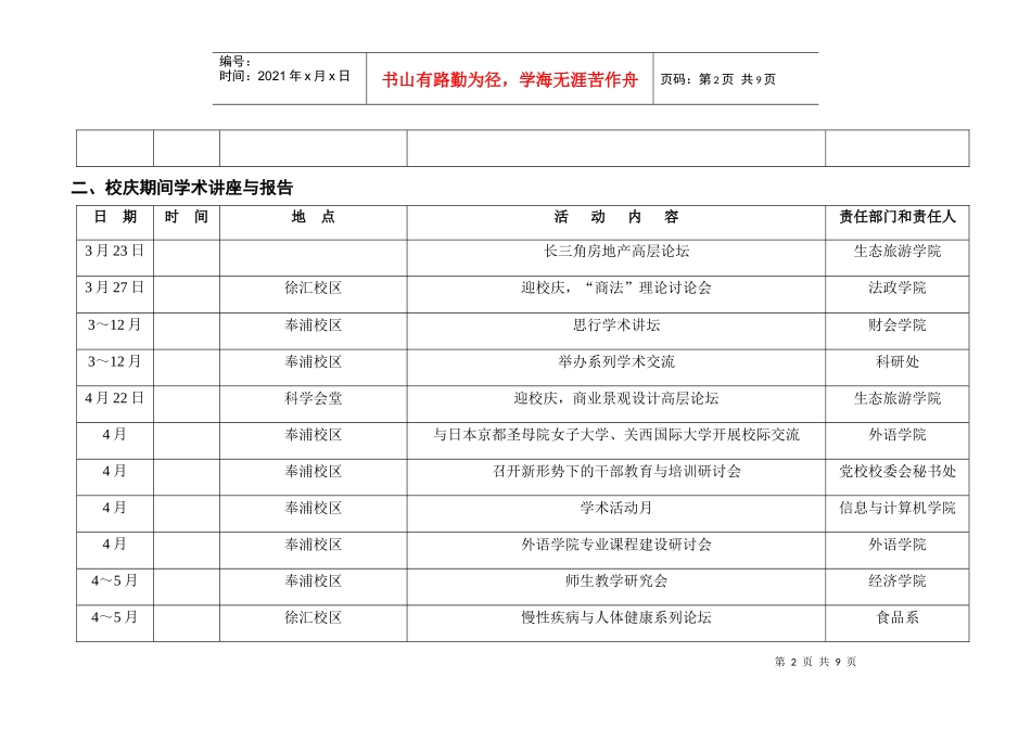 市经济党校、上海商学院60周年校庆指南_第2页