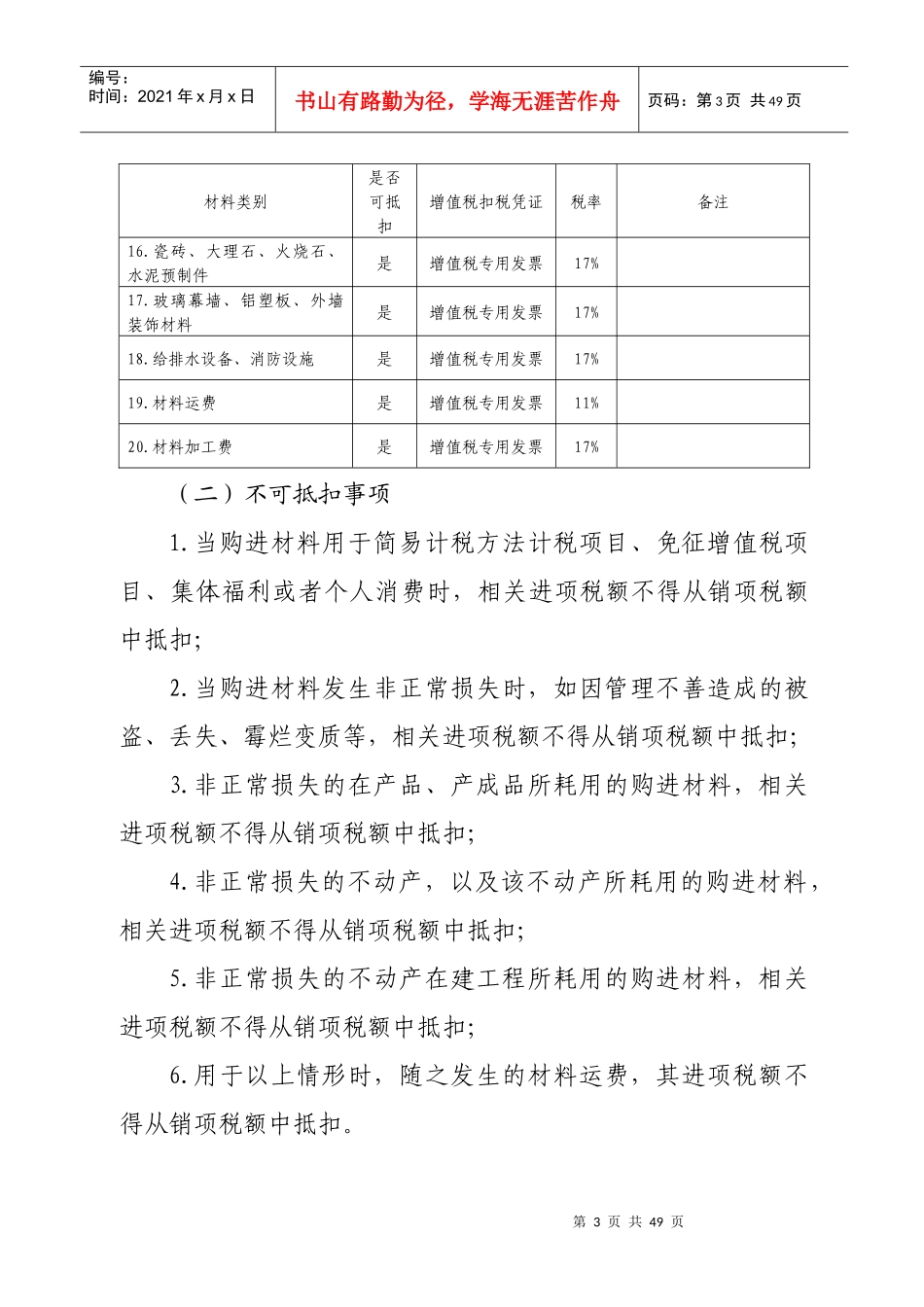 建筑业增值税进项税抵扣提示手册_第3页