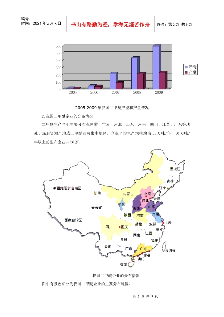 我国二甲醚的投资建设情况_第2页