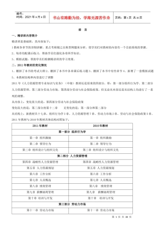 XXXX经济师中职考试前言讲义